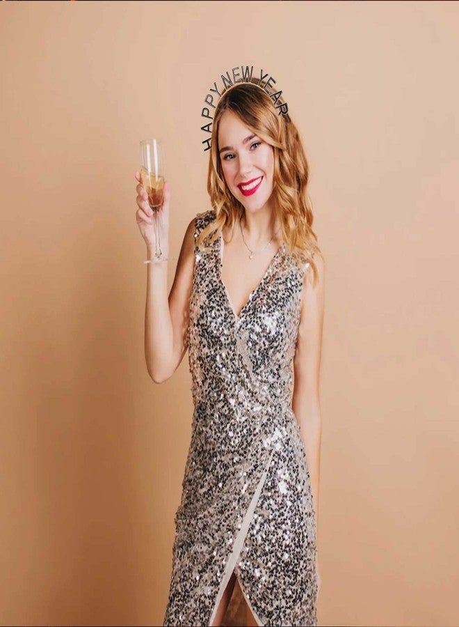 PHALIN Happy New Year Headband for Women (Black) - Image 2